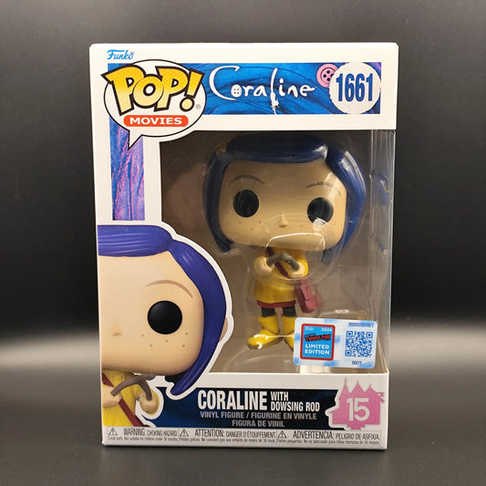Coraline with dowsing rod - 1661 - NYCC 2024 Official Sticker